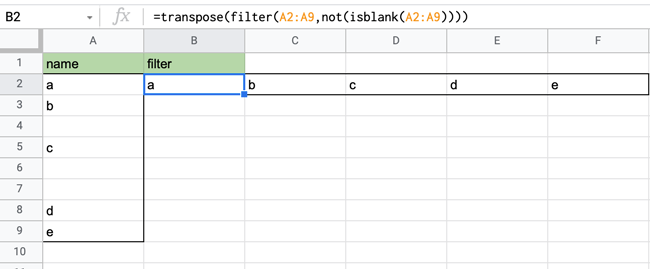 transpose-function