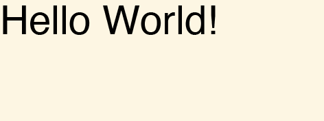 Hello, World!