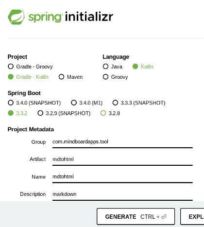 spring-boot-initializr