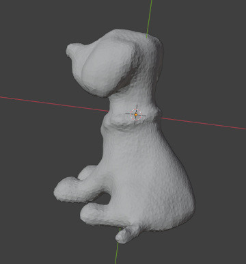 A dog 3d in Blender